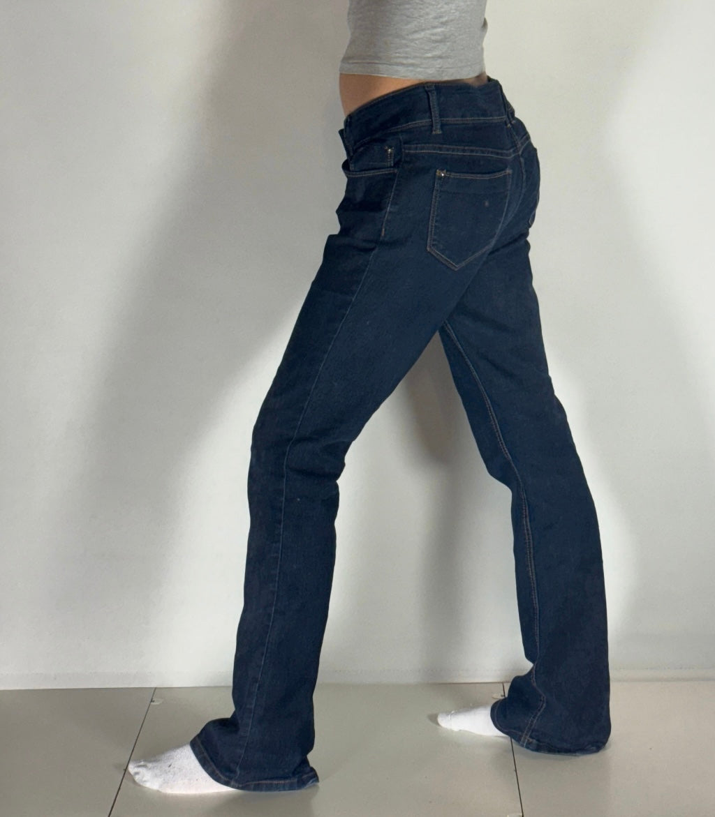 Lågmidjade jeans–stl: M