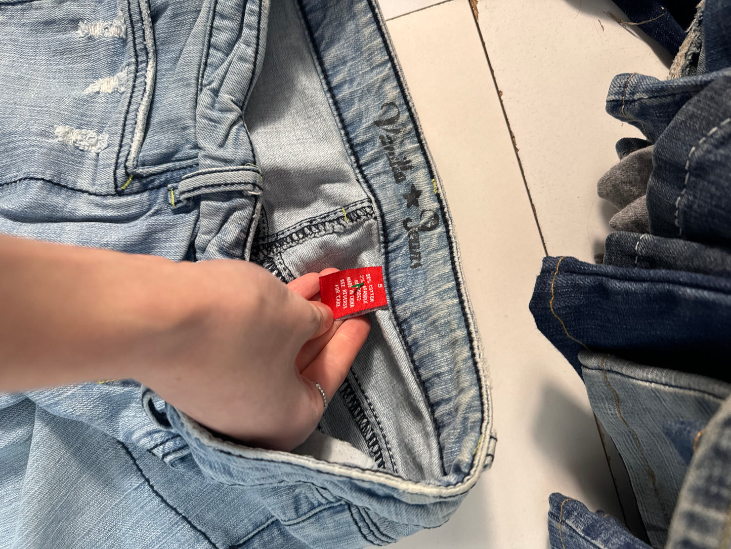 Lavtaljede jeans str: XS