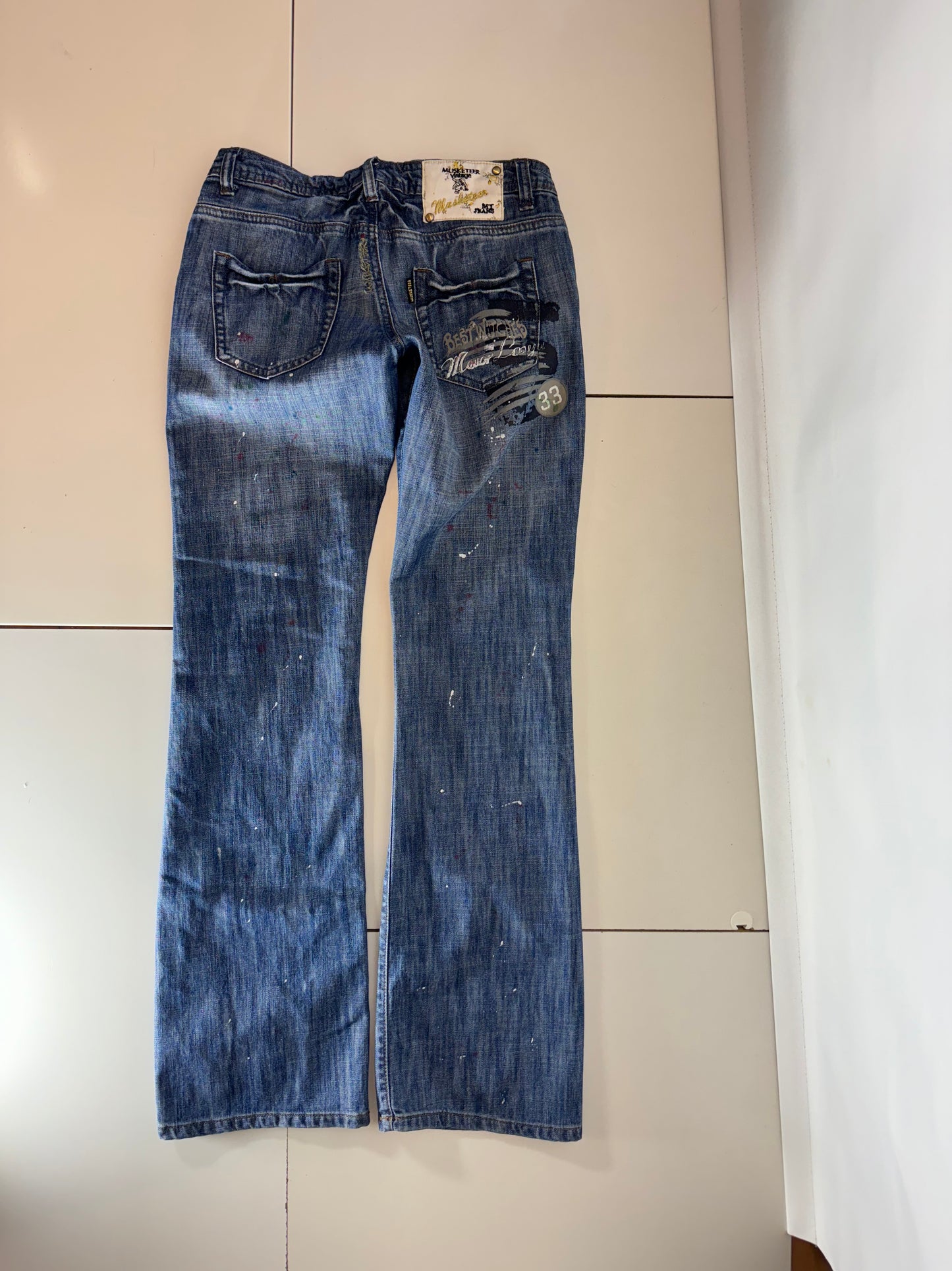 Lågmidjade jeans–stl: XS