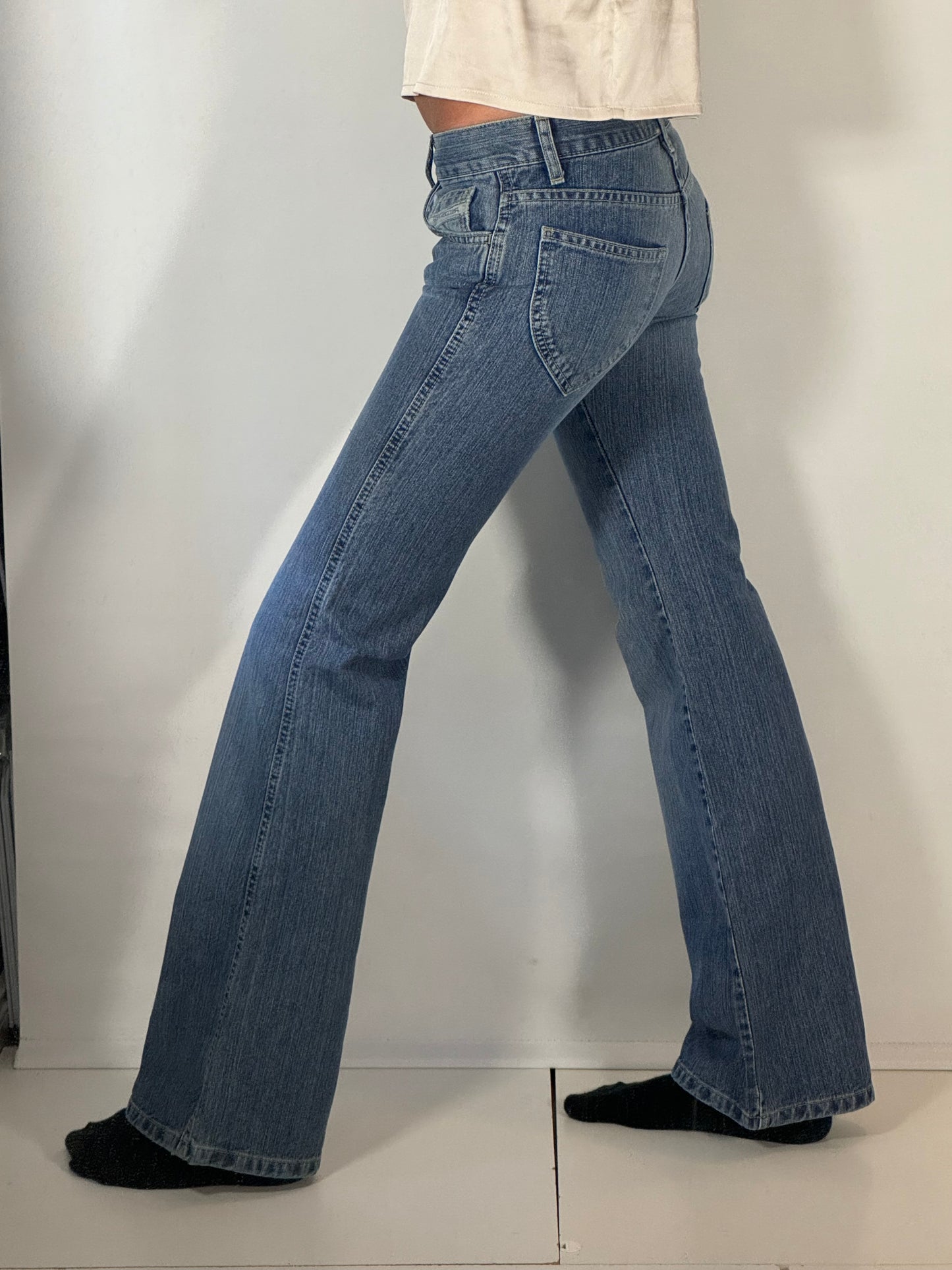 Lågmidjade jeans stl: XXXS (W27/L34)