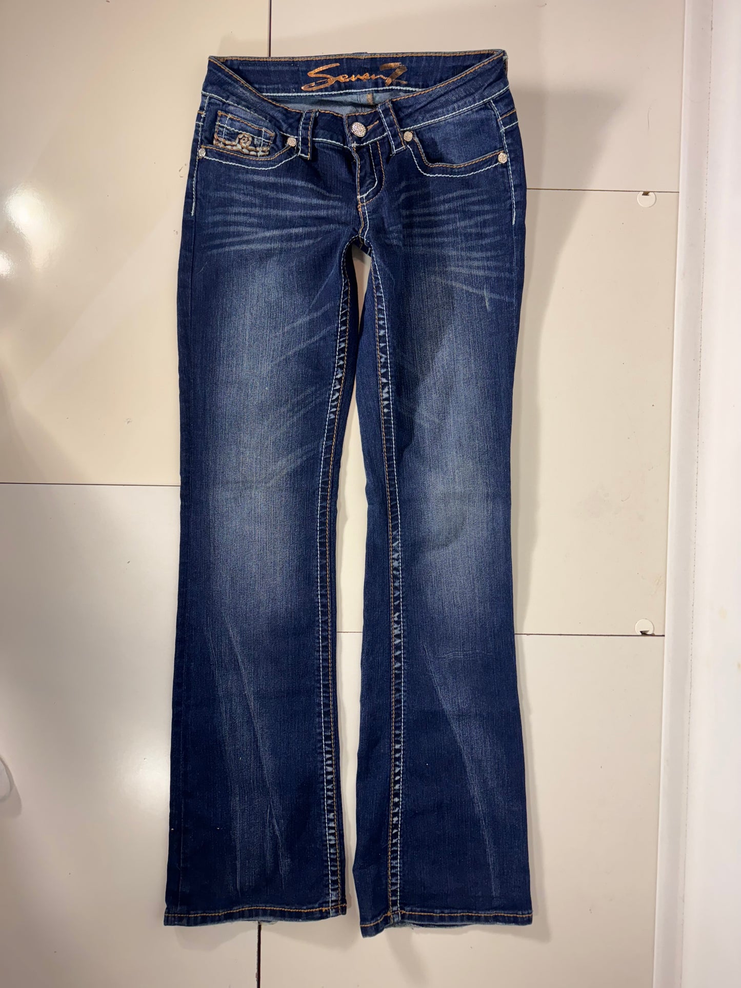 Lågmidjade jeans stl: S