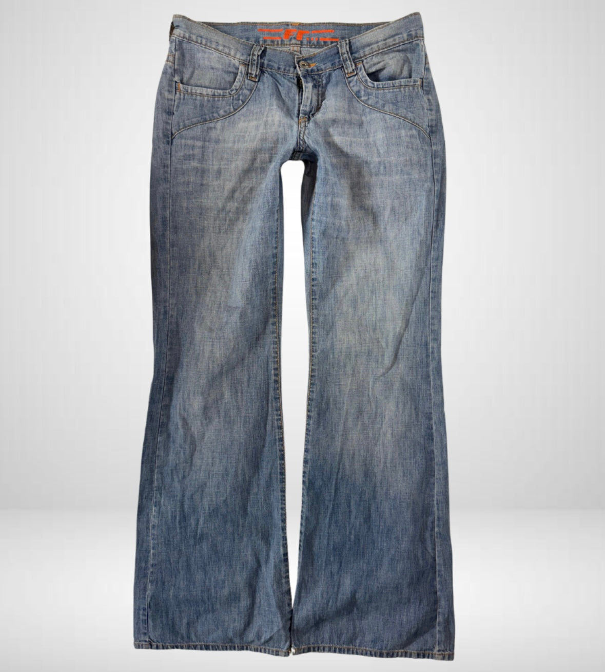 Lågmidjade jeans–stl: S