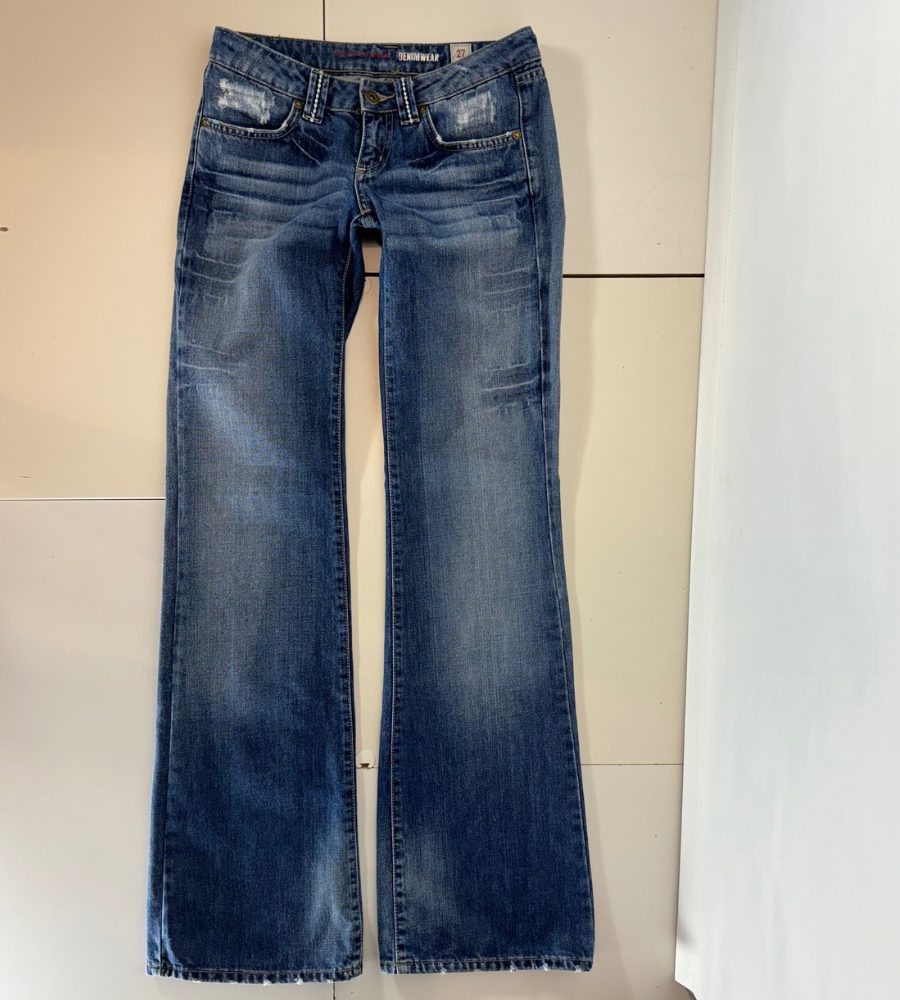 Lågmidjade jeans–stl: XS