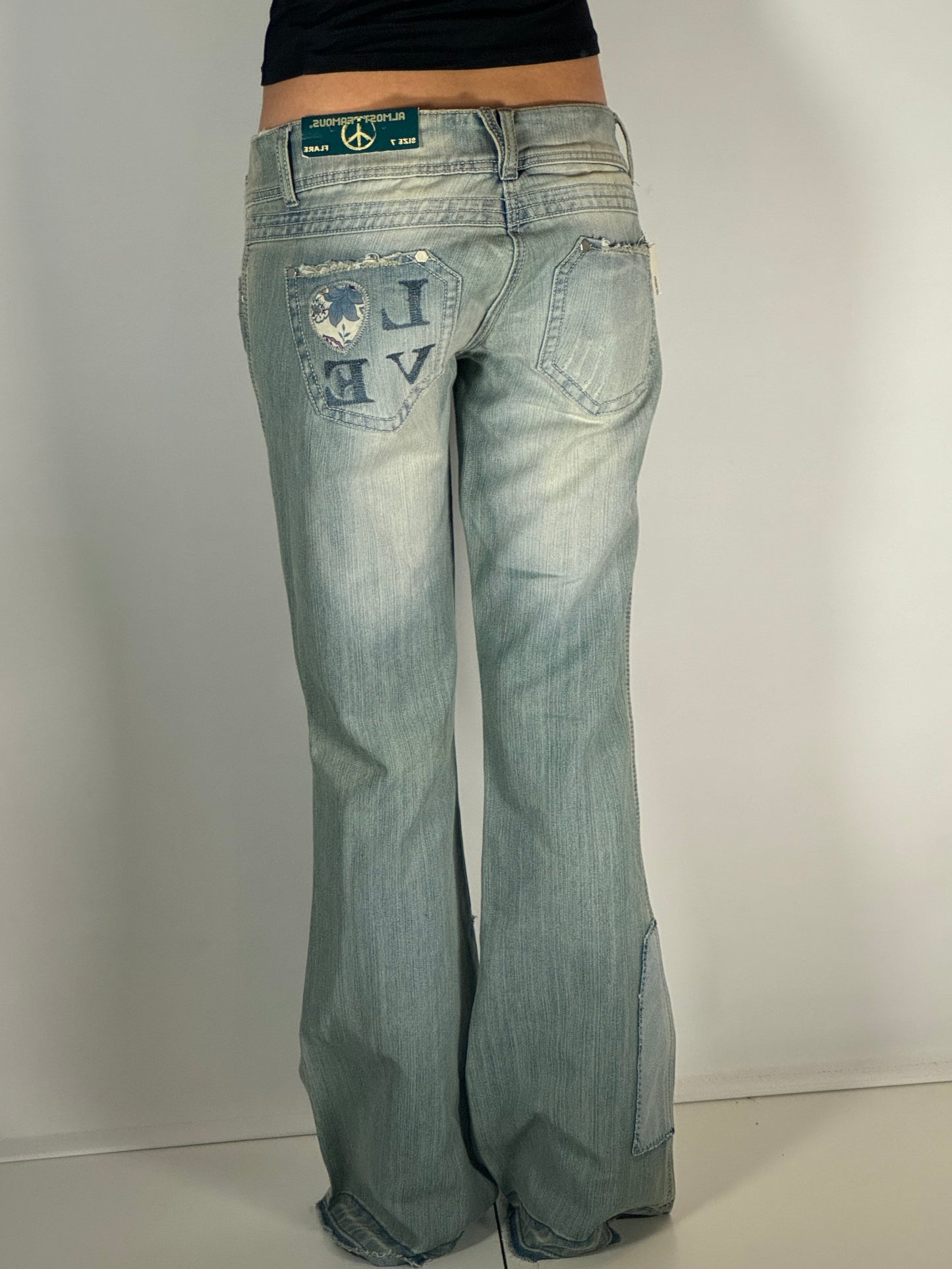Lågmidjade jeans stl: S/M