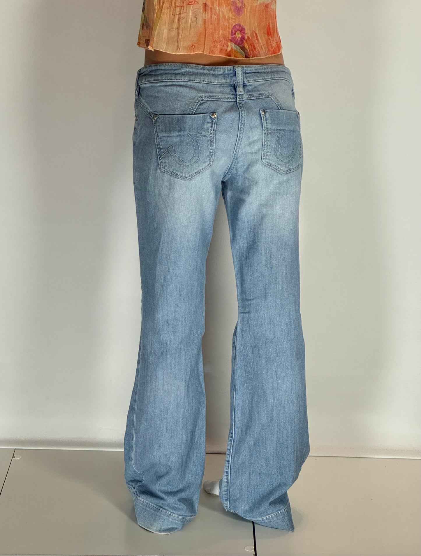Lågmidjade jeans–stl: M