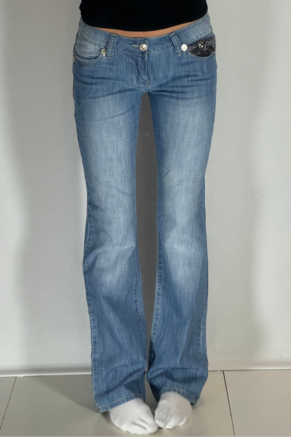 Lågmidjade jeans stl: S