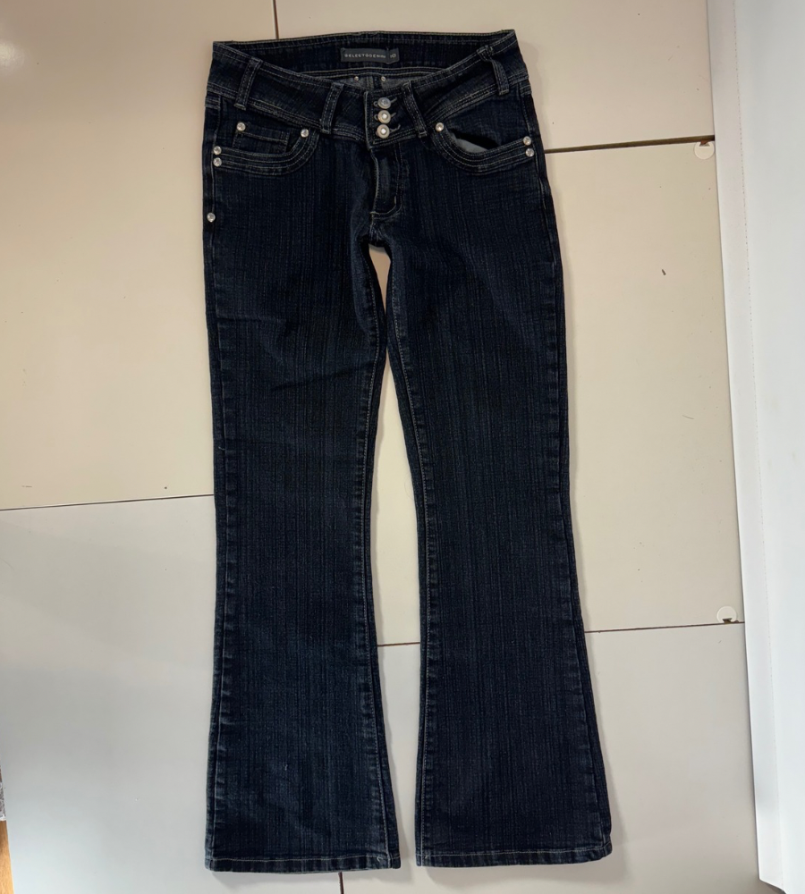 Lågmidjade jeans–stl: XS