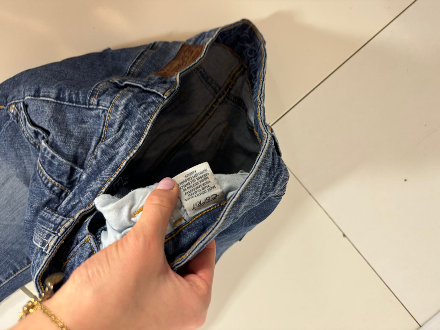 Lågmidjade jeans stl: S