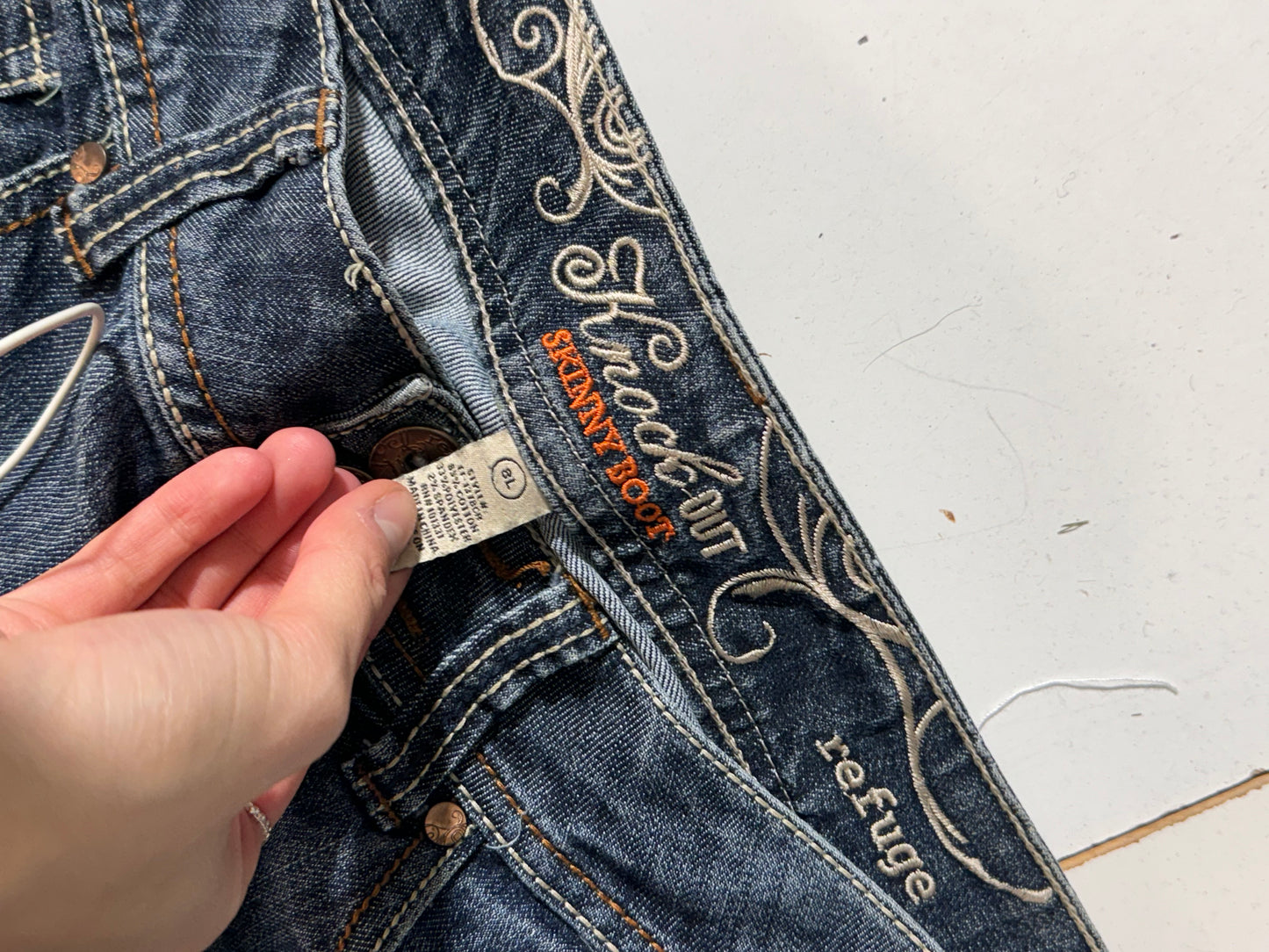 Lavtaljede jeans str: S/M