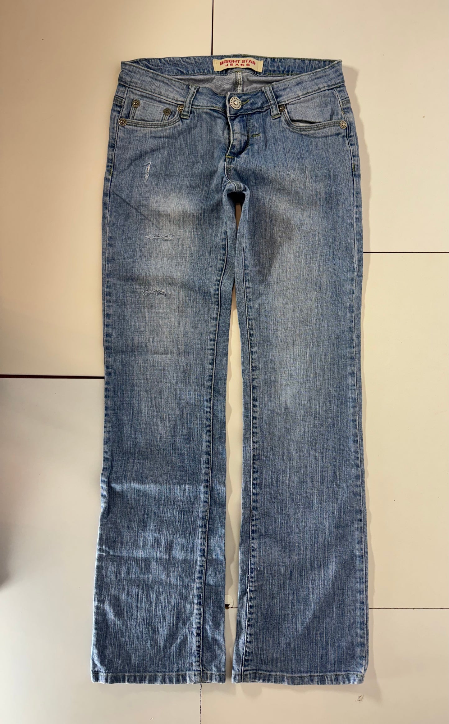 Lågmidjade jeans–stl: S