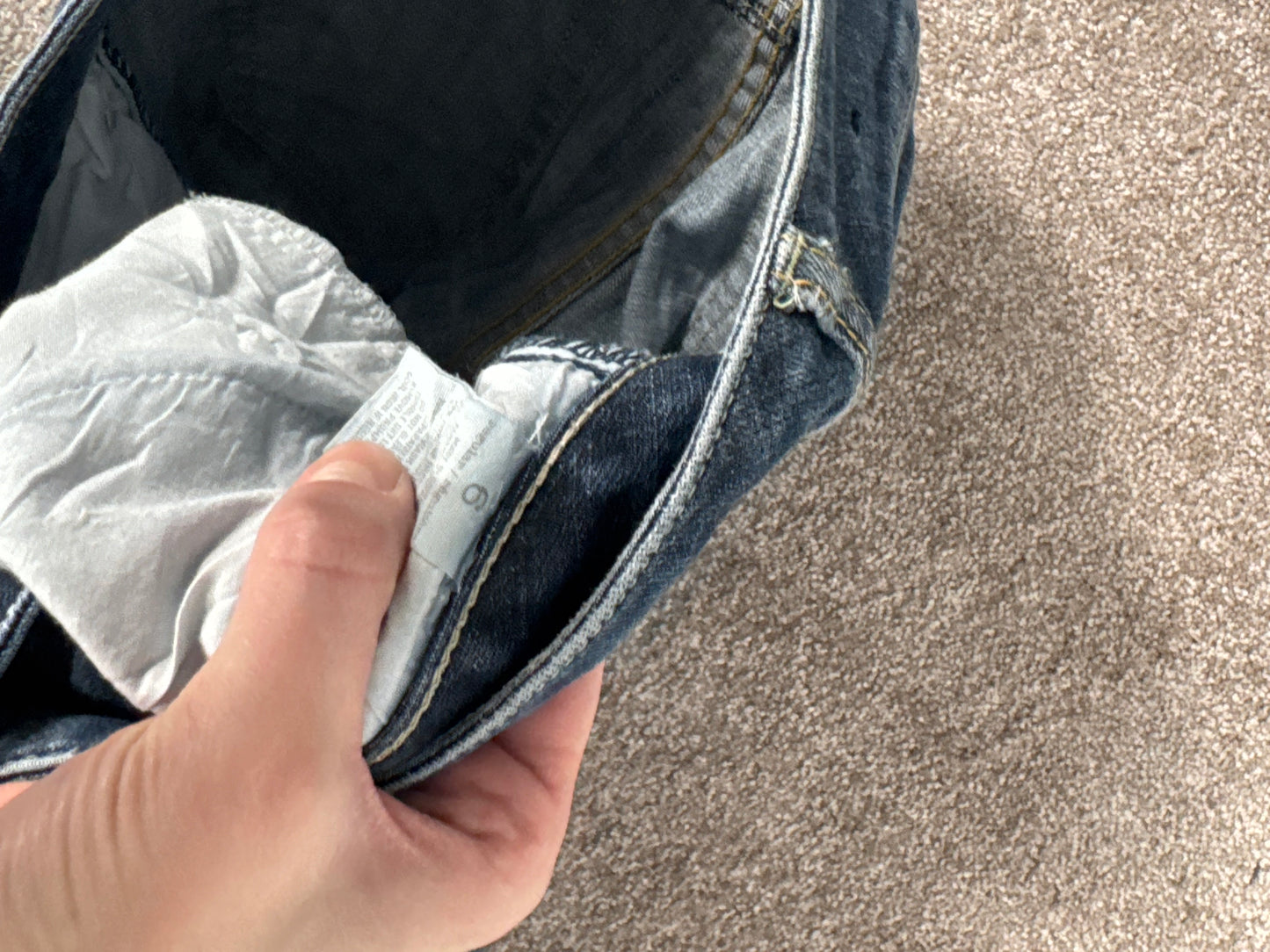 Lågmidjade jeans stl: S
