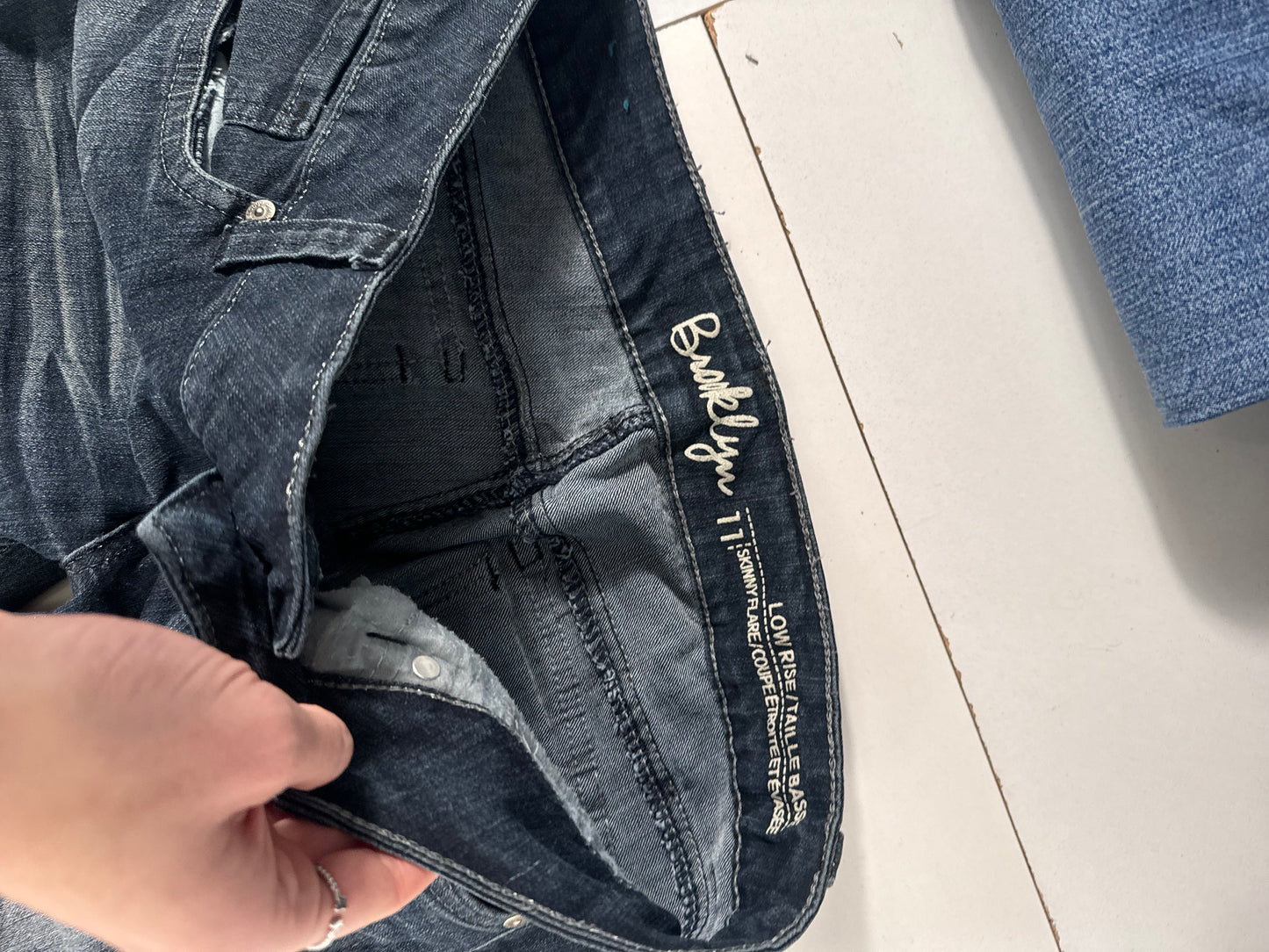 Lågmidjade jeans stl: M