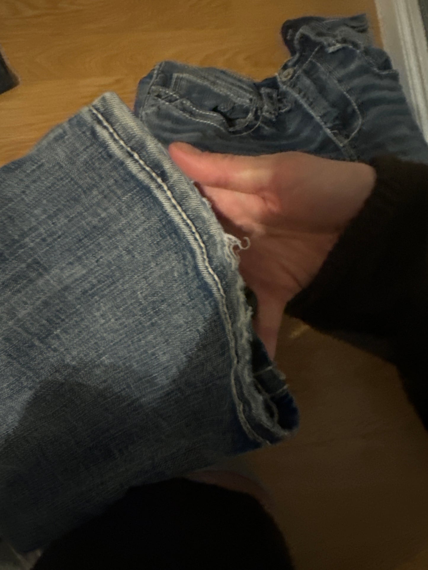 Lavtaljede jeans str: S