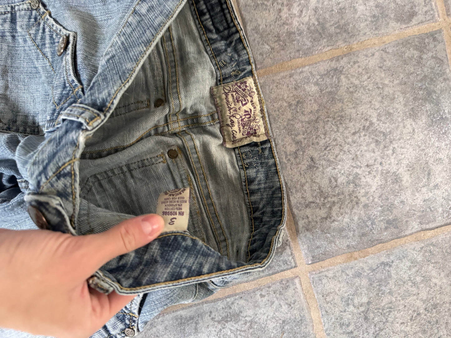 Lågmidjade jeans stl: XS