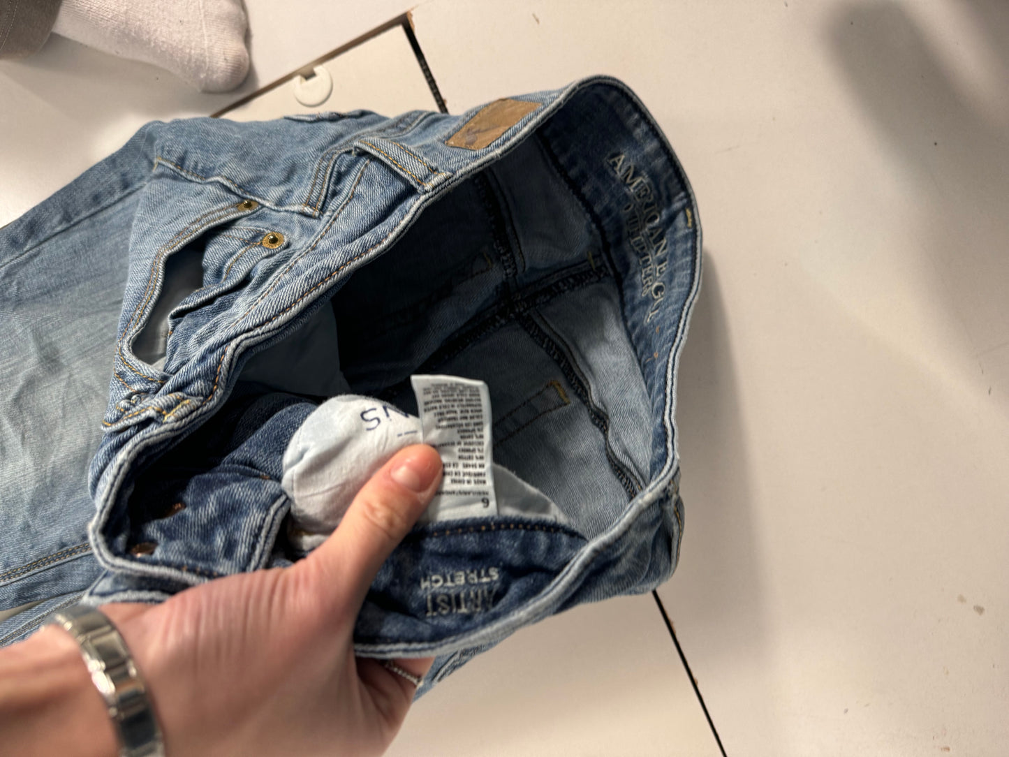 Lavtaljede jeans str: S