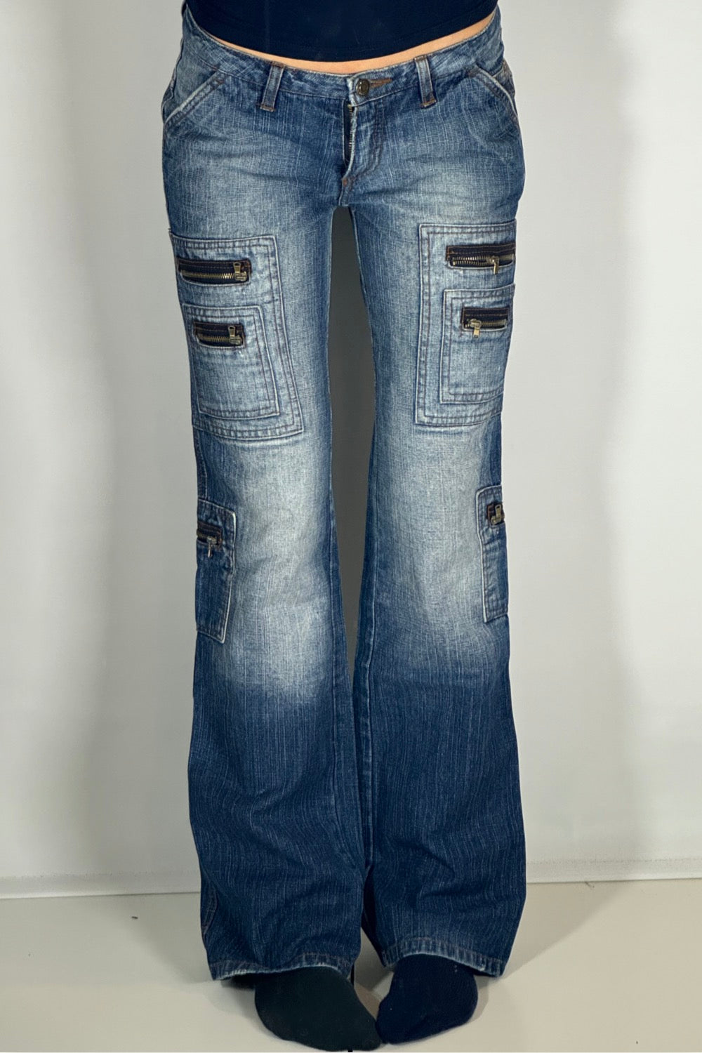Lågmidjade jeans stl: S