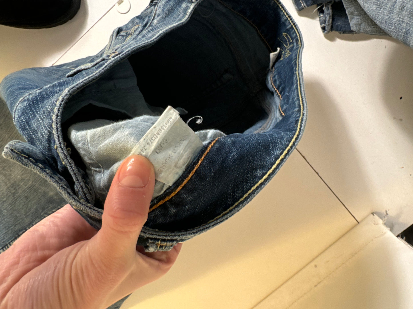 Utsvingte jeans str: S