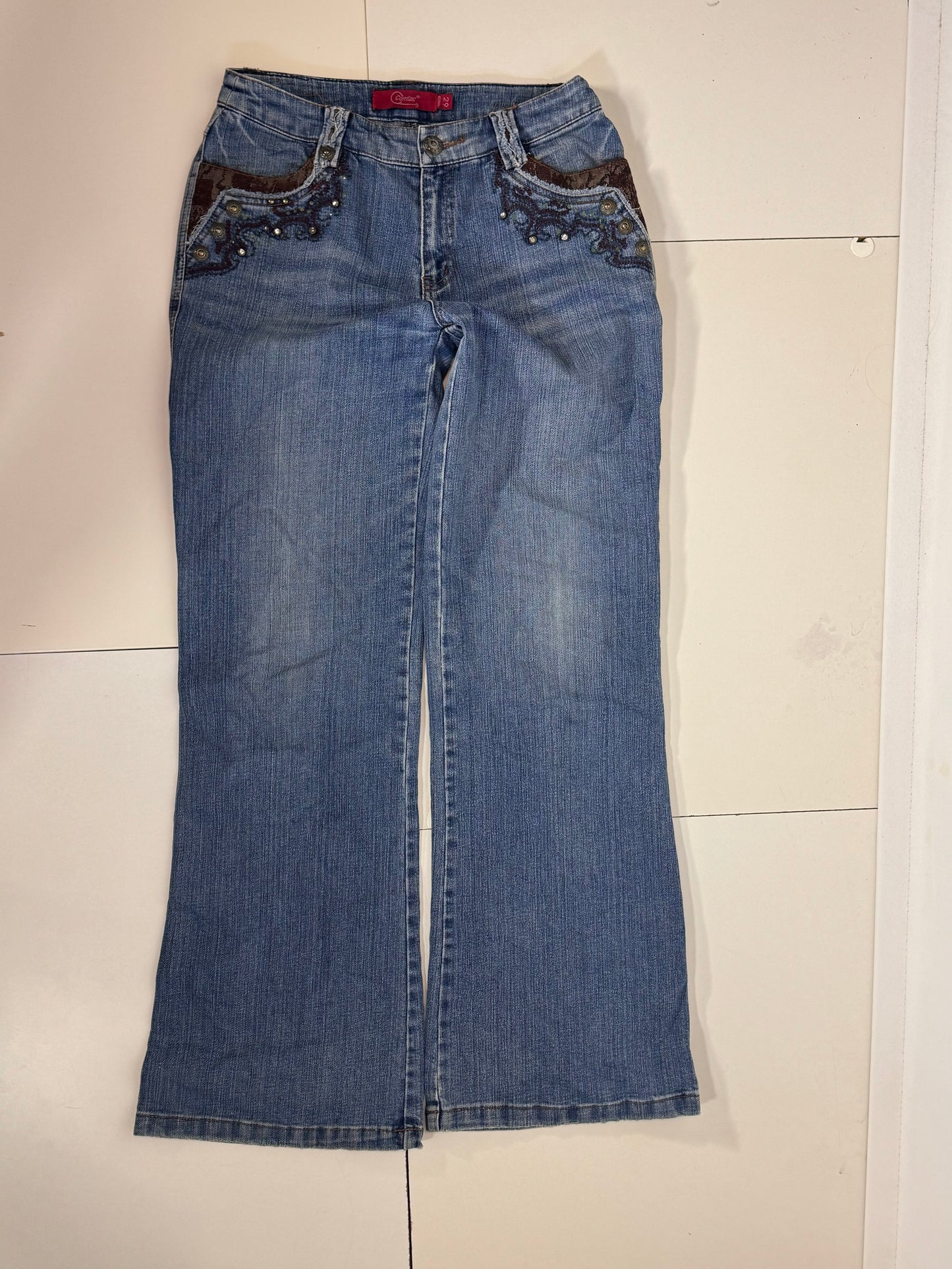 Utsvängda jeans stl: XS