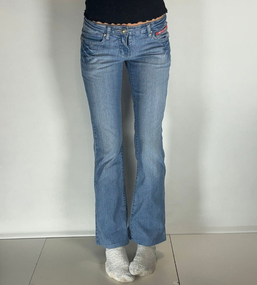 Lågmidjade jeans–stl: XS