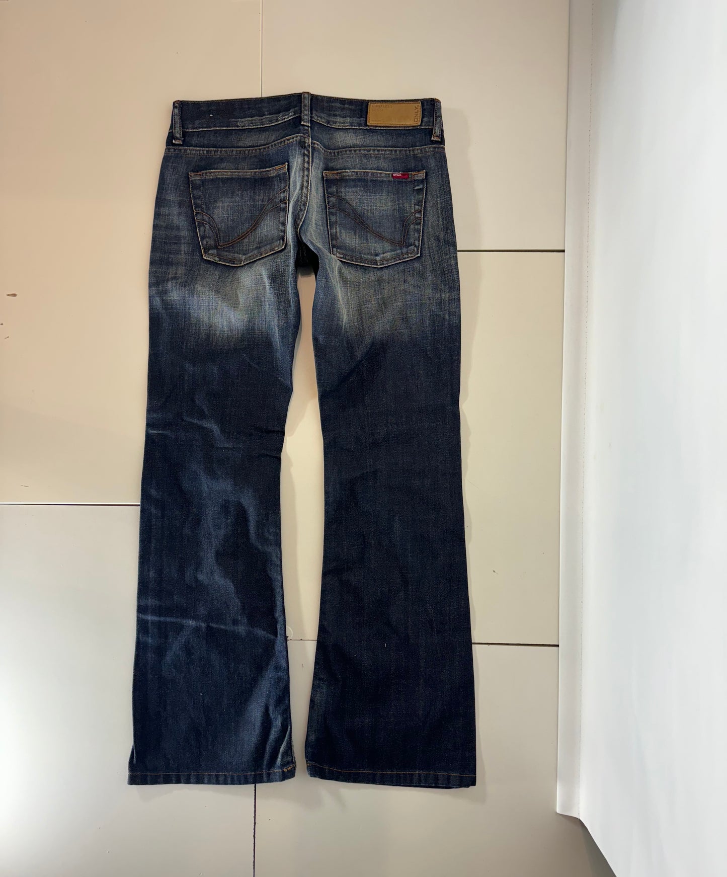 Lågmidjade jeans–stl: S
