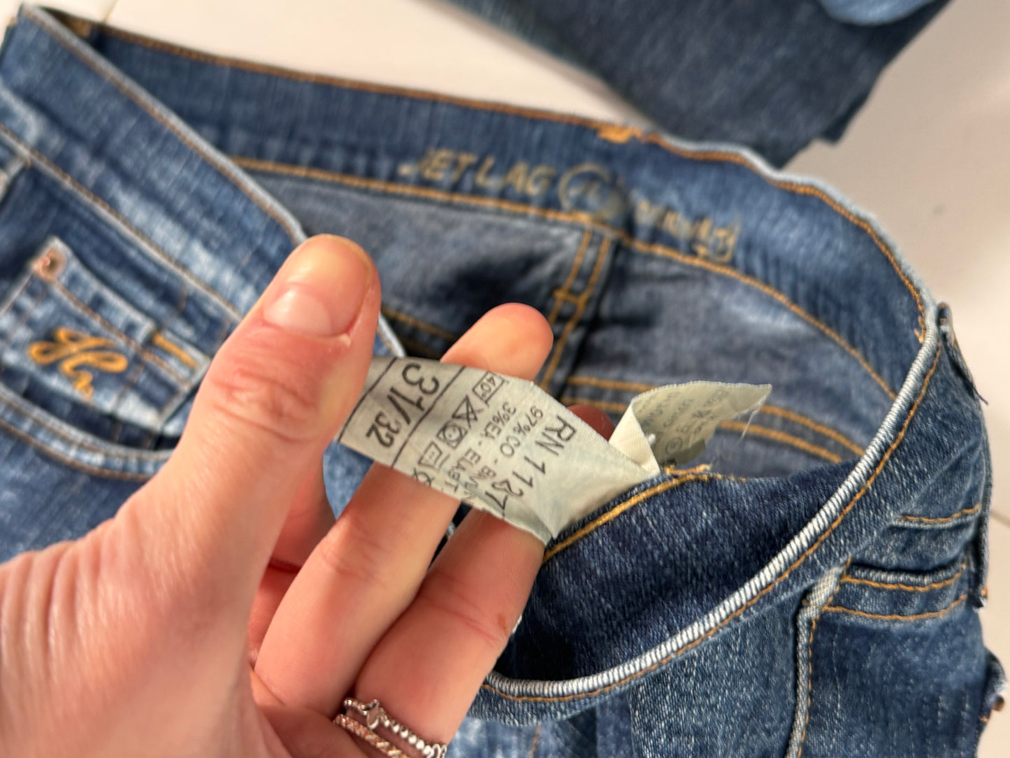 Lavtaljede jeans str: S