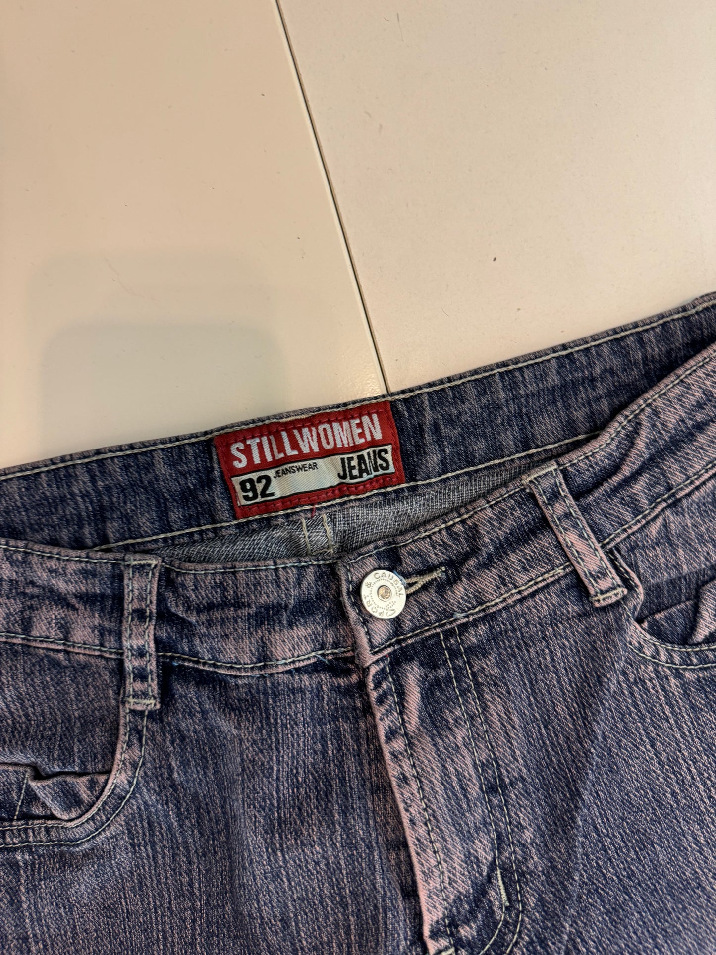 Lågmidjade jeans–stl: XS