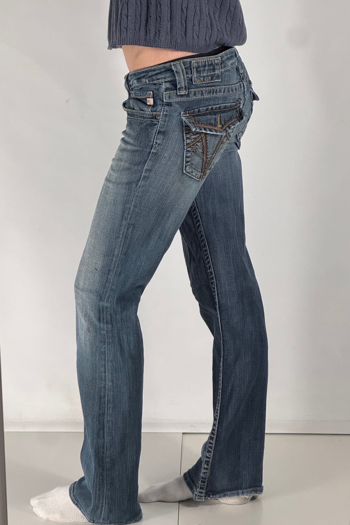Lågmidjade jeans stl: S