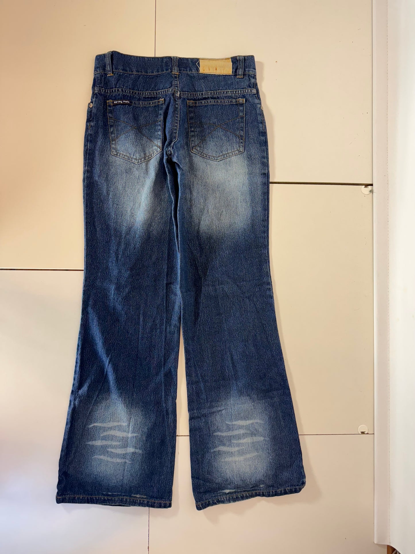 Utsvängda jeans–stl: XS