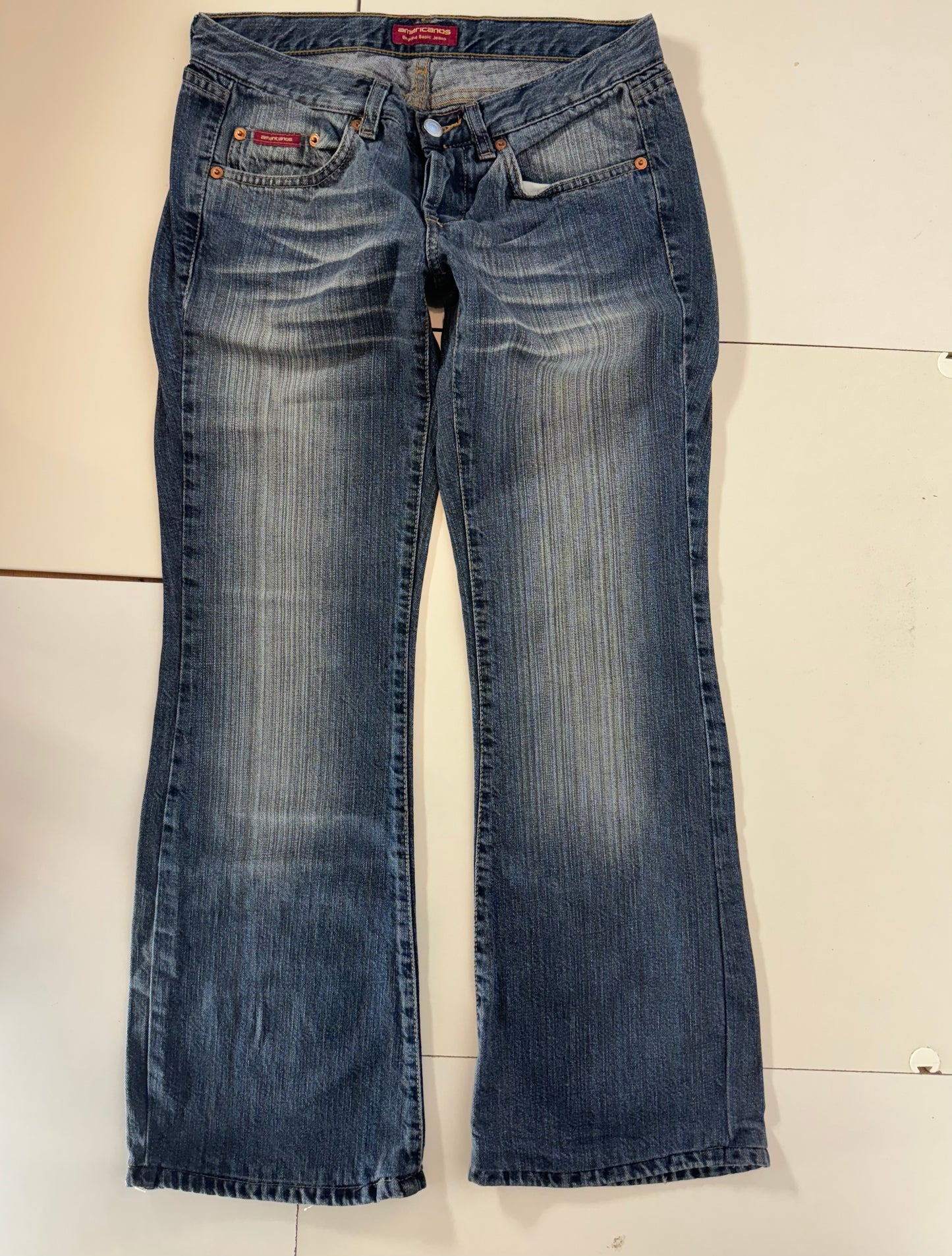 Lågmidjade jeans–stl: XS/S