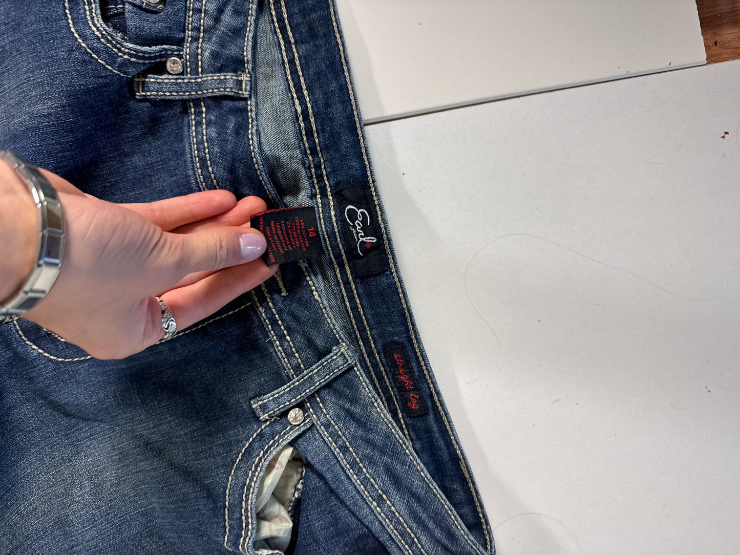 Lågmidjade jeans stl: M