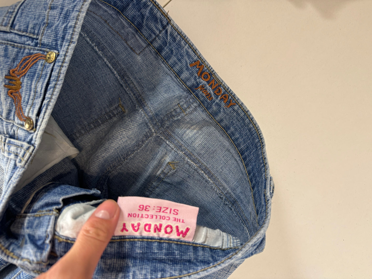 Lågmidjade jeans stl: XS