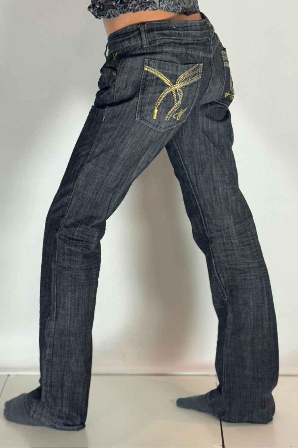 Lågmidjade jeans stl: M