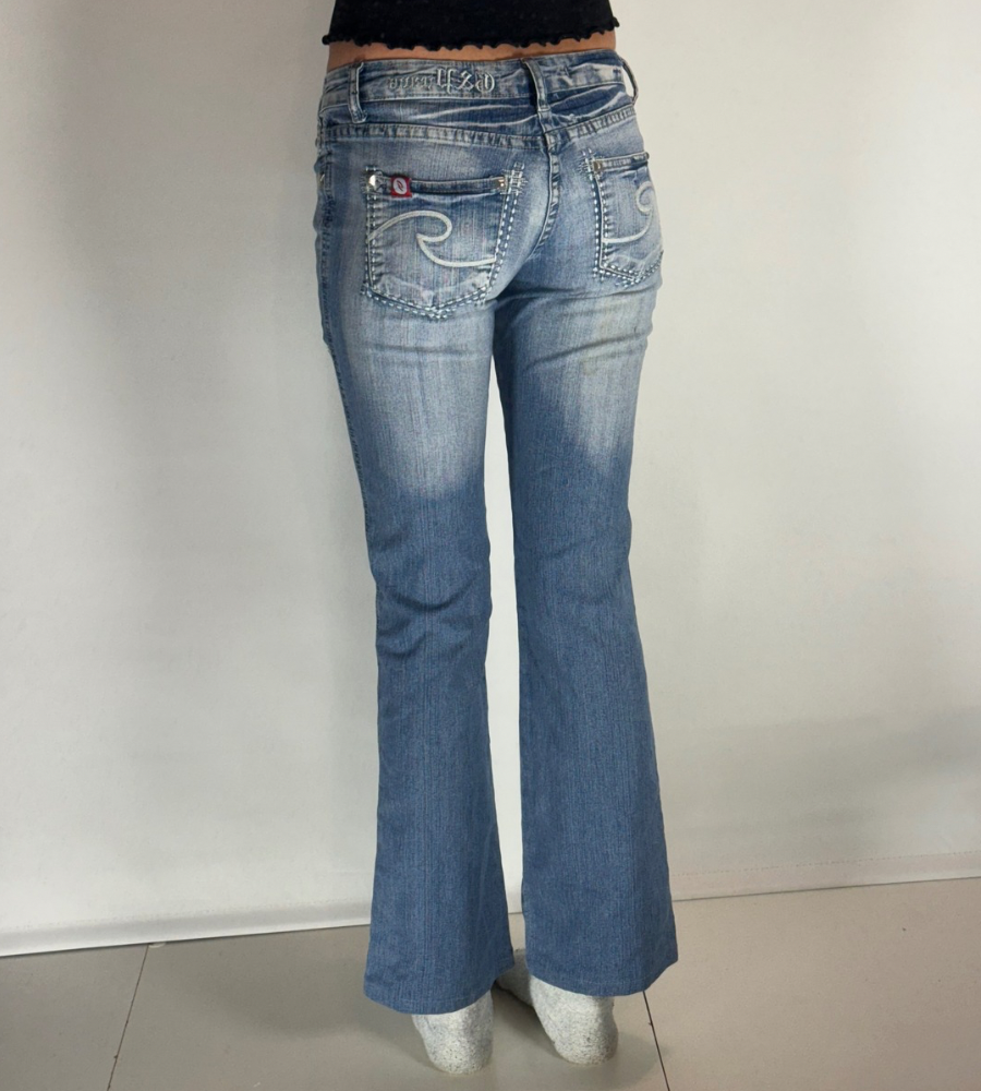 Lågmidjade jeans–stl: XS