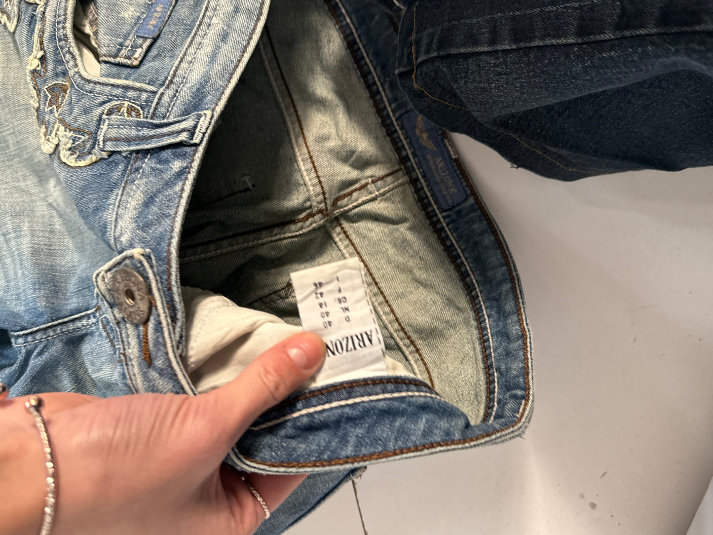 Lavtaljede jeans str: S