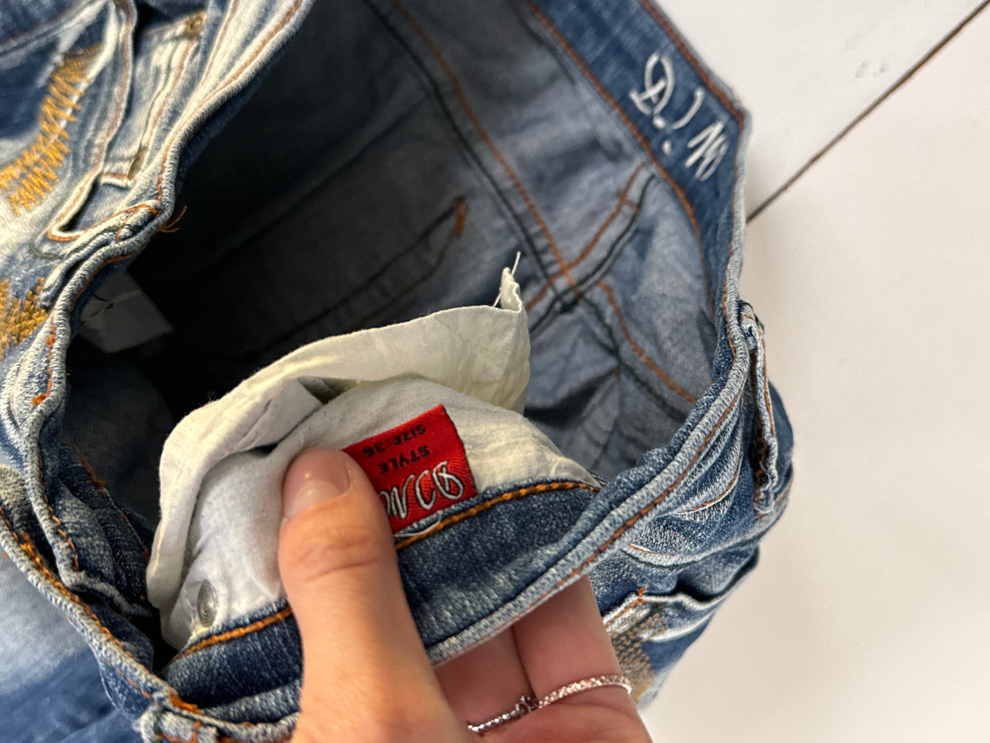 Lavt-sittende jeans str: XS