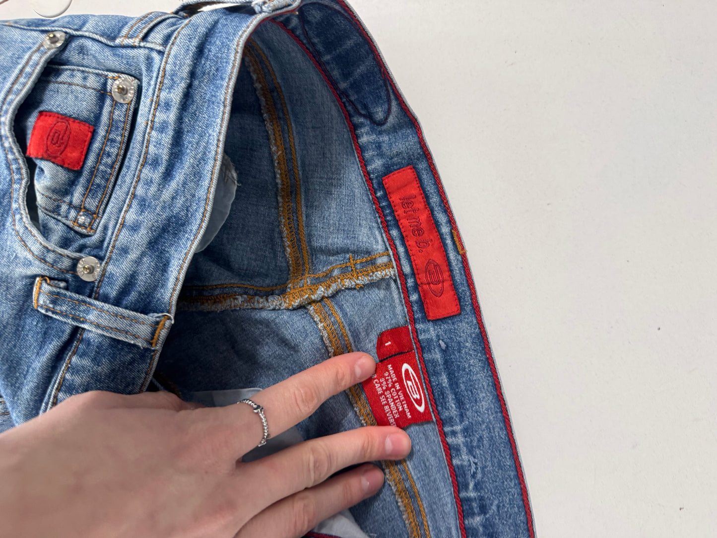 Lavmidede jeans str: XXS