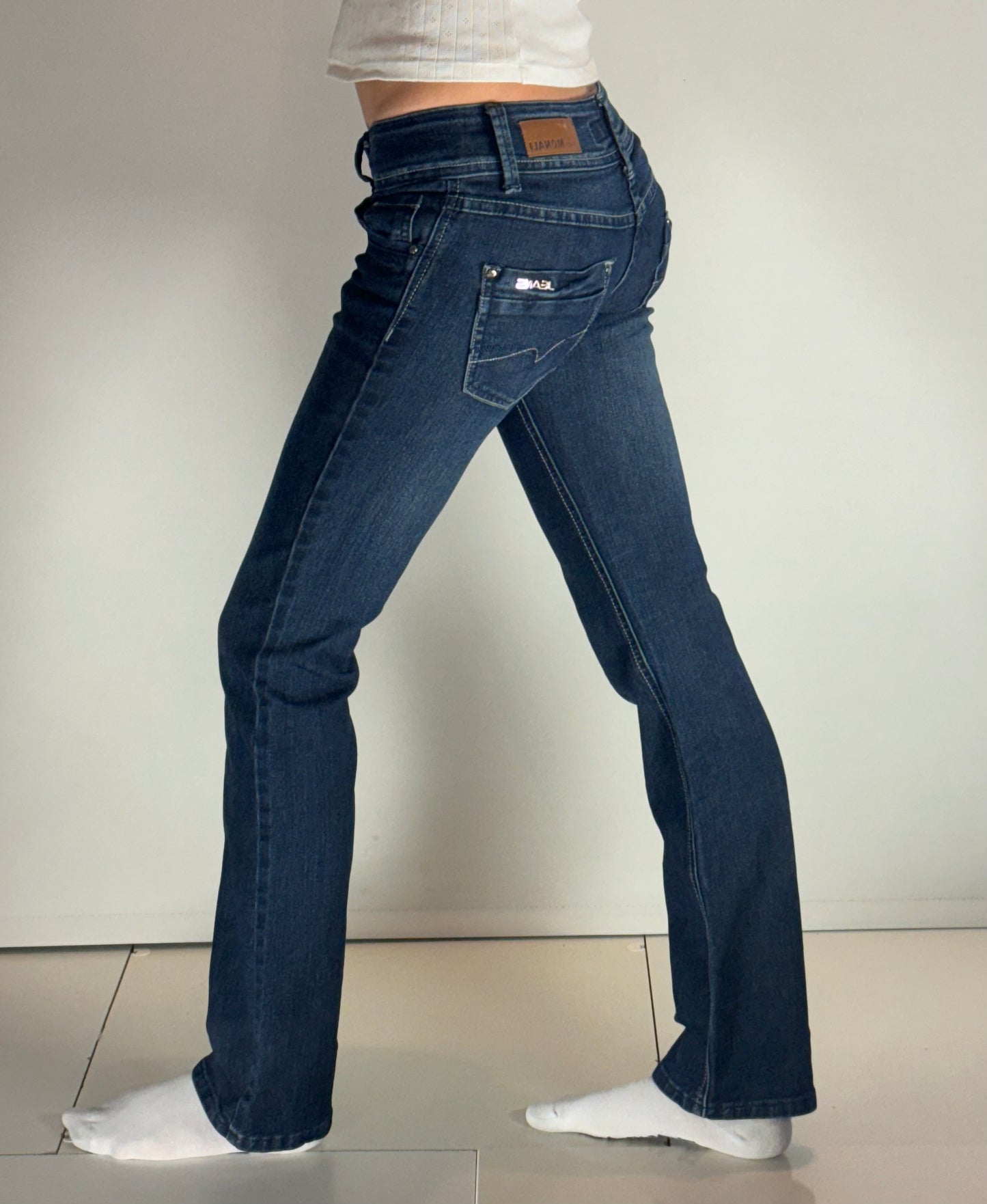 Lågmidjade jeans–stl: XS