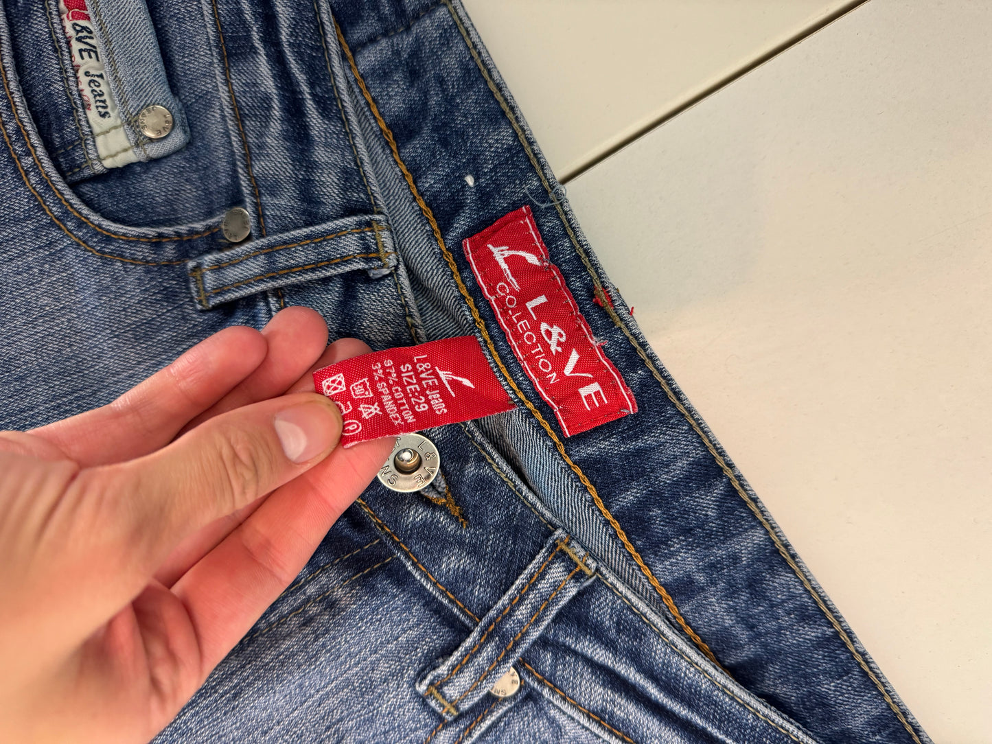 Lågmidjade jeans stl: S