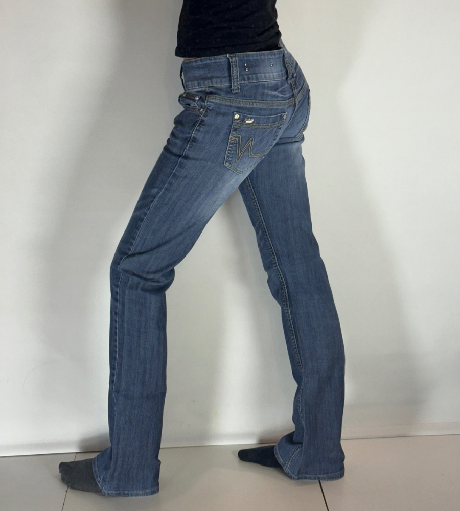 Lågmidjade jeans–stl: S