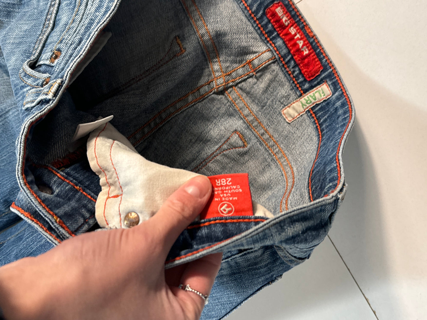 Lavtaljede jeans str: S