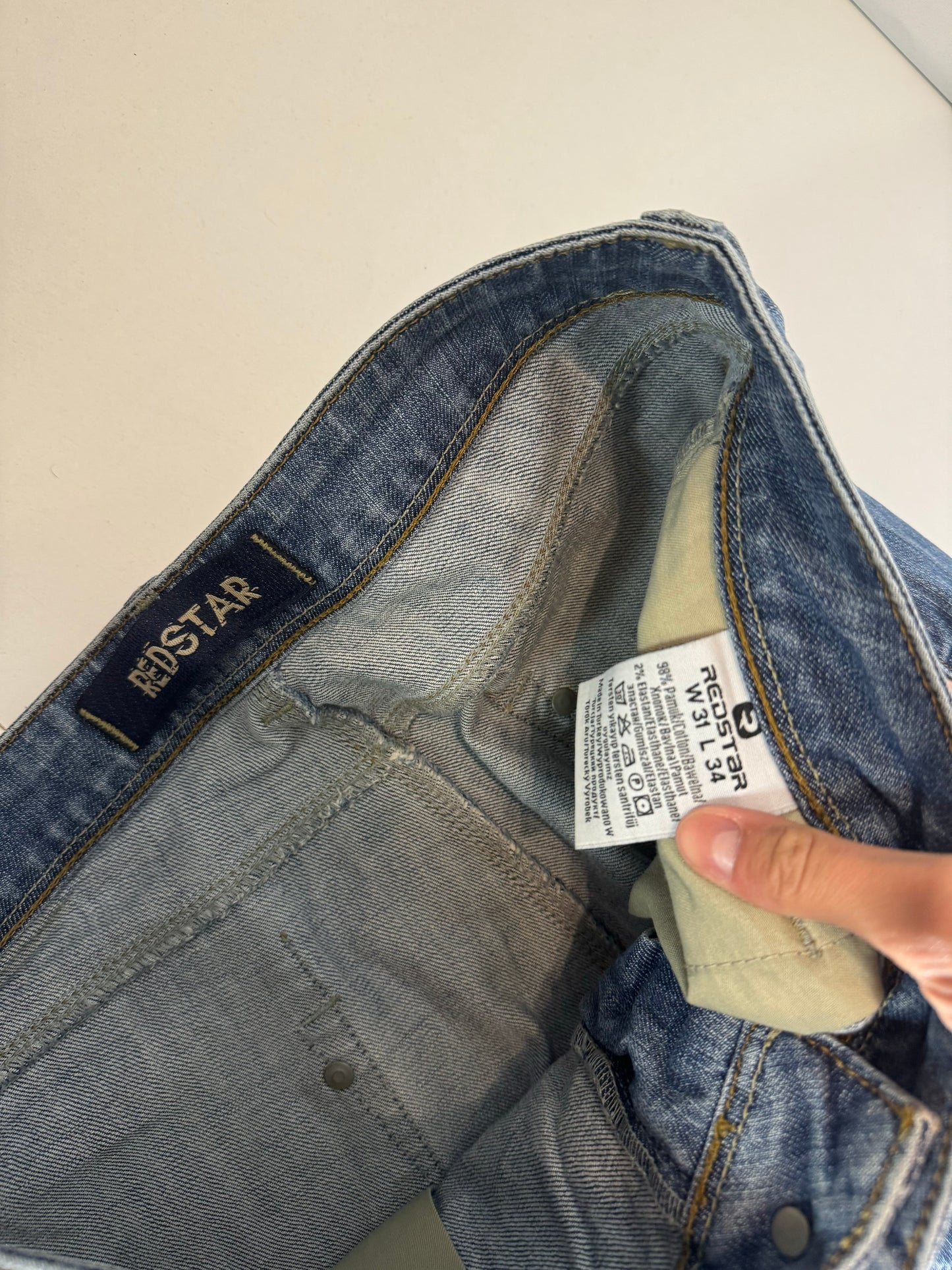 Lågmidjade jeans–stl: M
