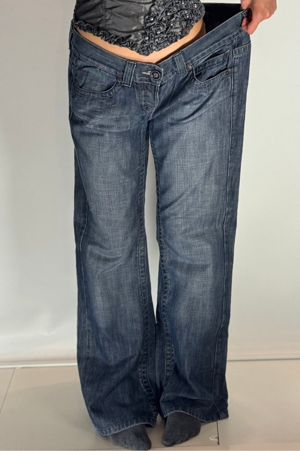 Lågmidjade jeans stl: XL