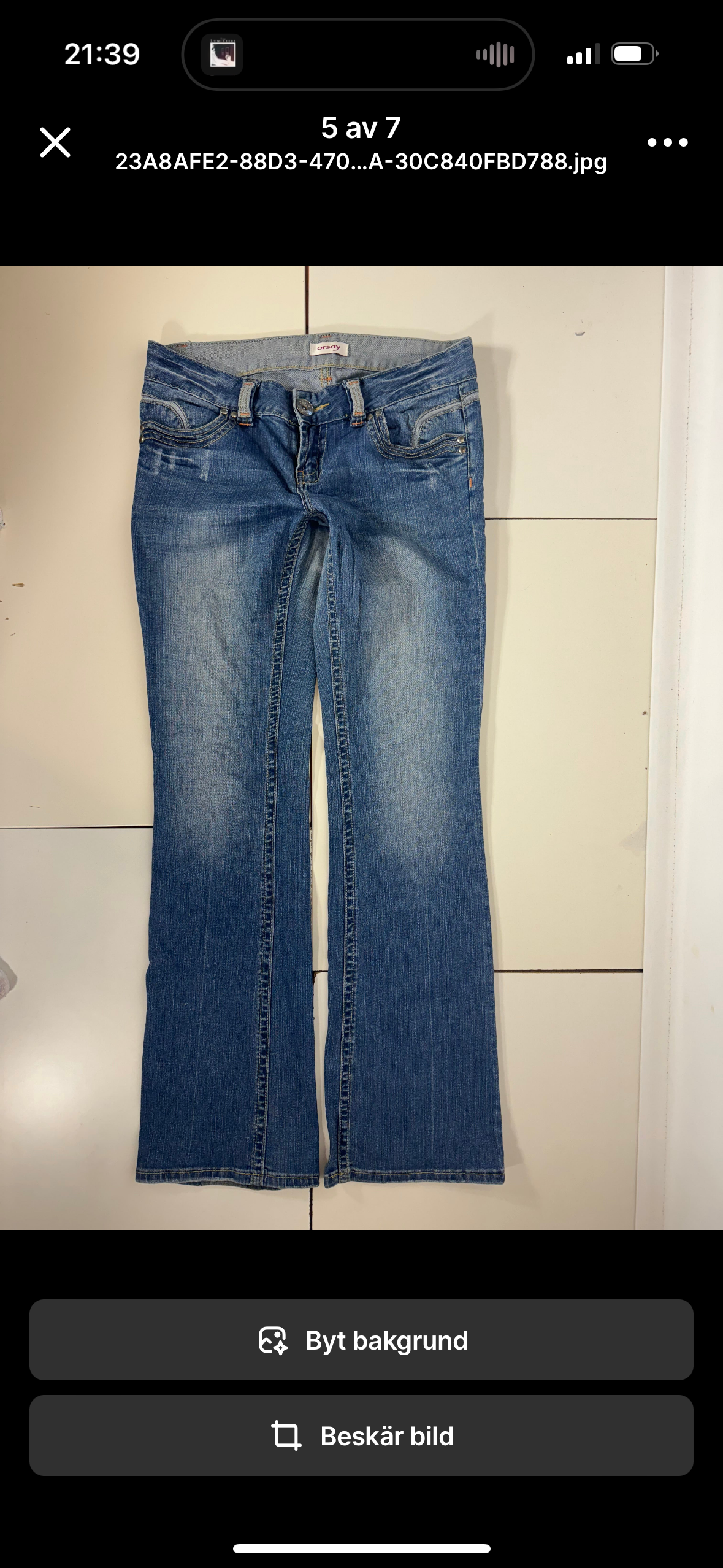 Lågmidjade jeans stl: M