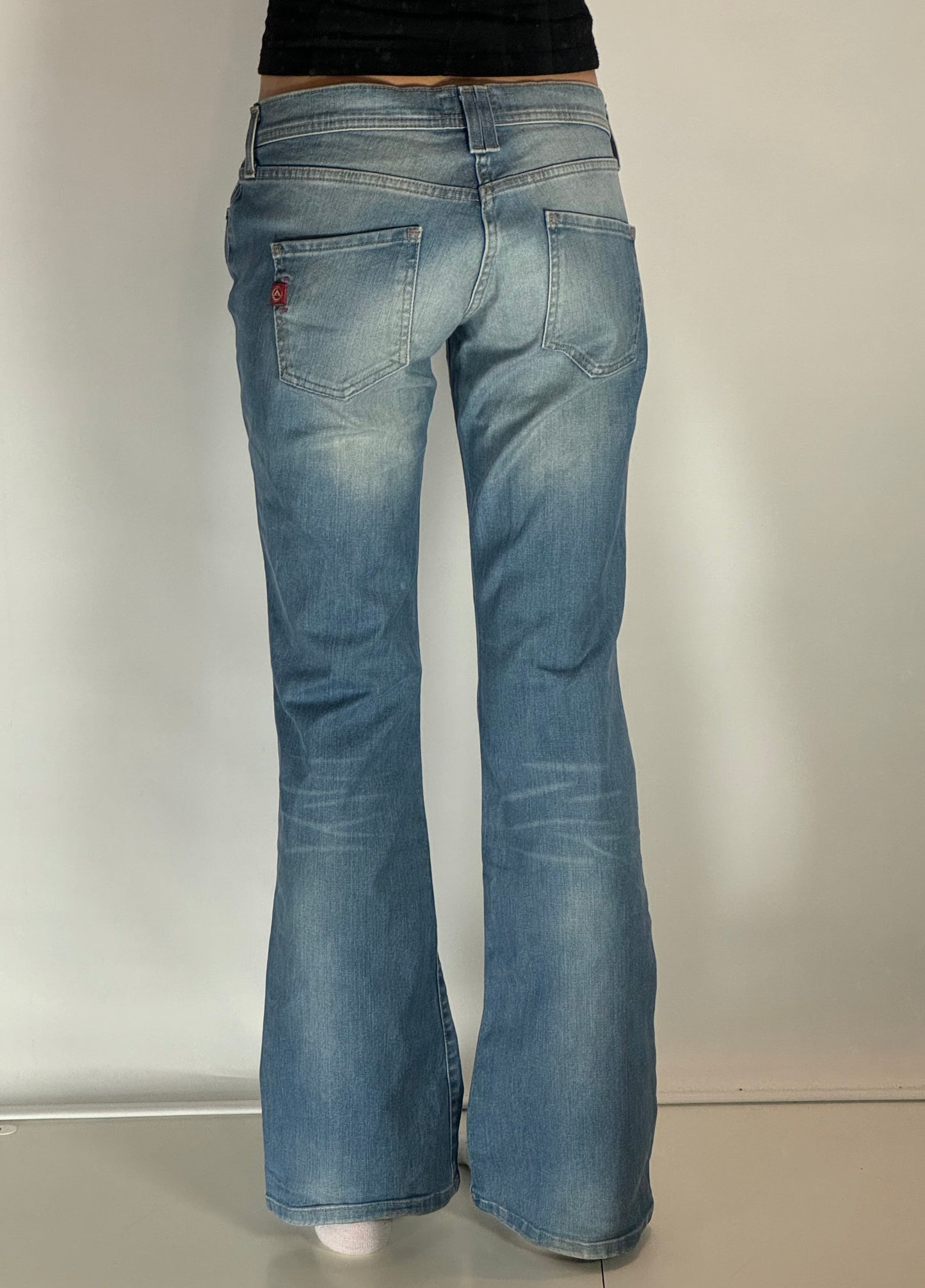 Lågmidjade jeans-stl: S