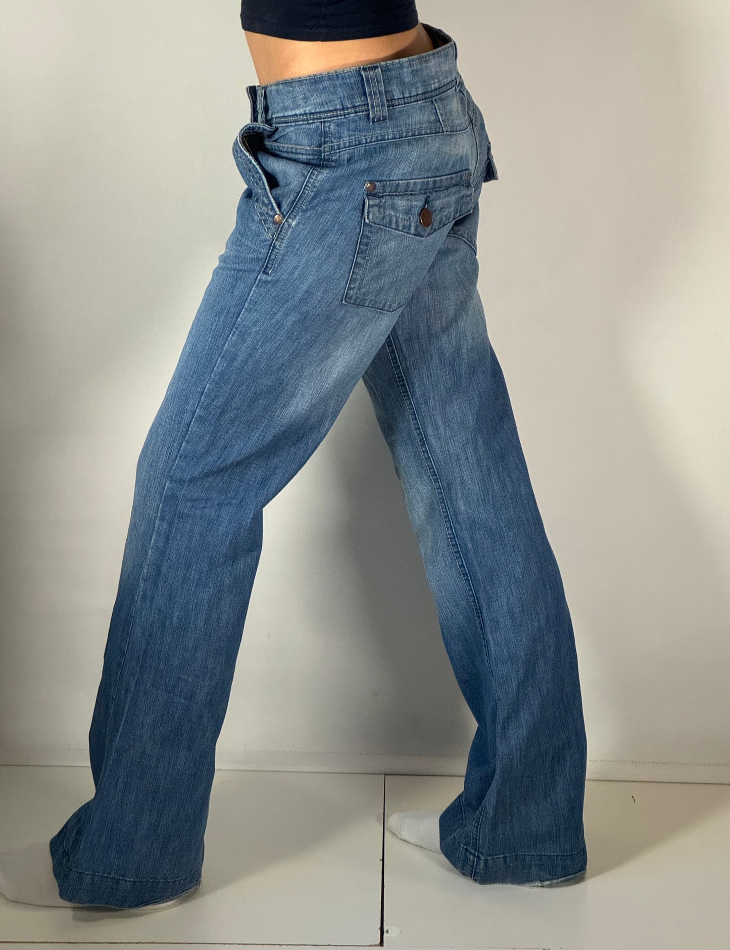 Lågmidjade jeans stl: M
