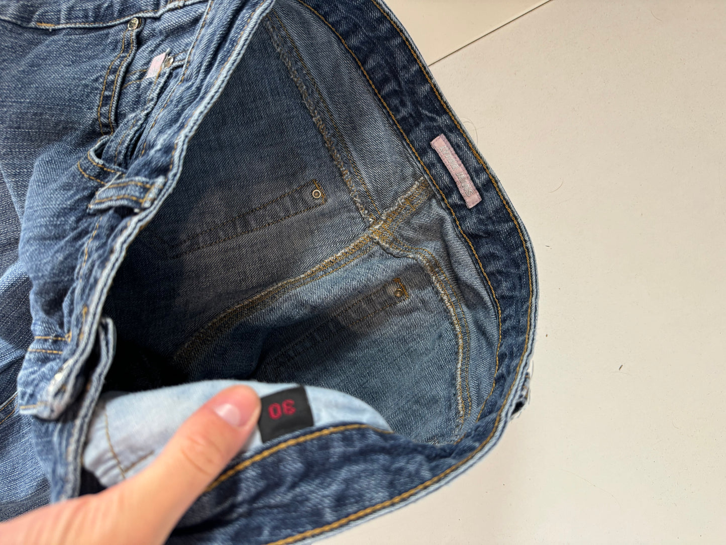 Lågmidjade jeans stl: S/M