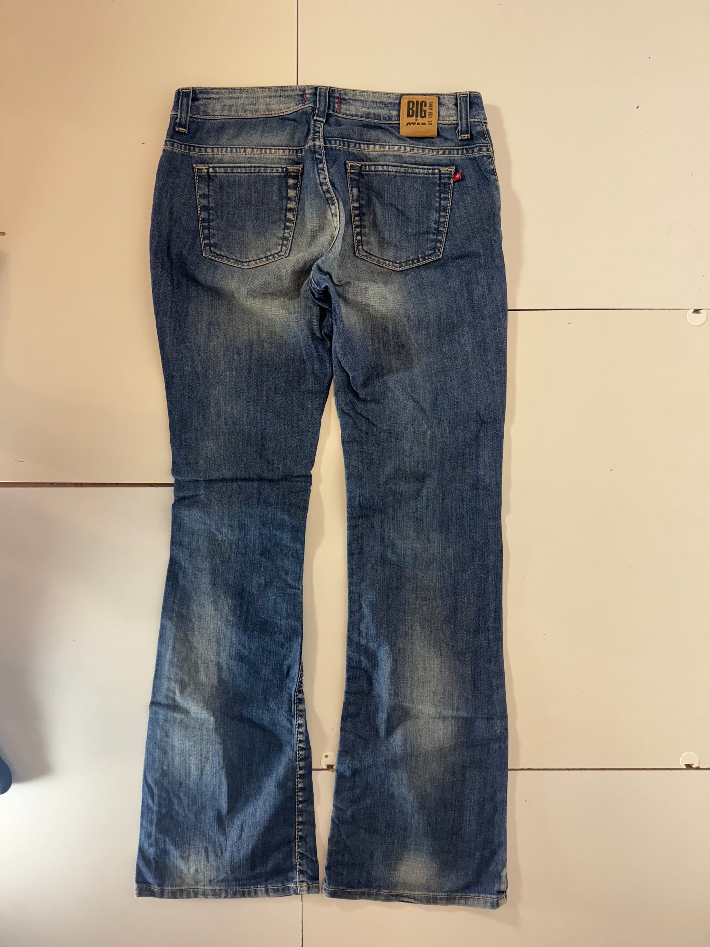 Lågmidjade jeans–stl: S