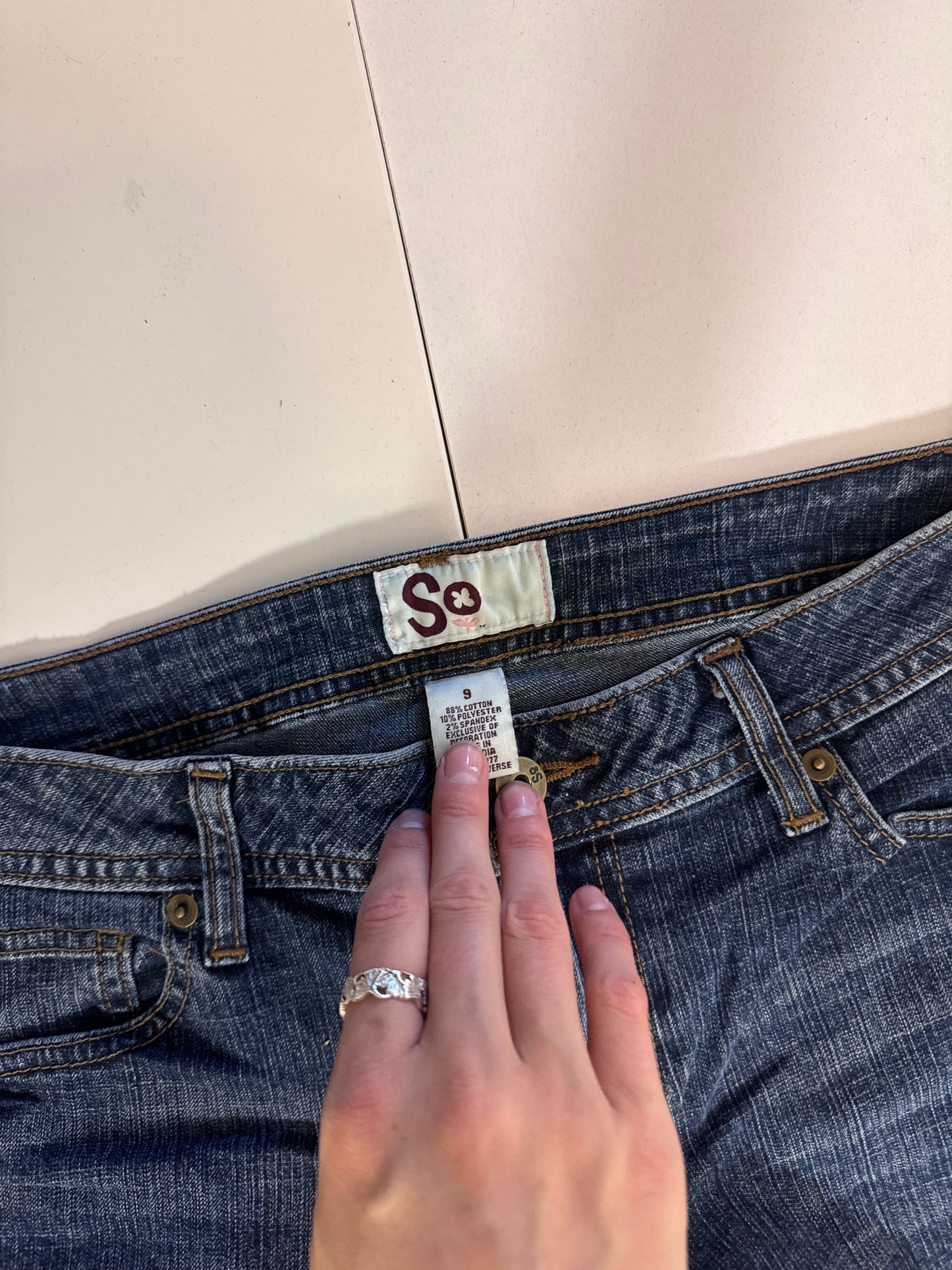 Lågmidjade jeans stl: S