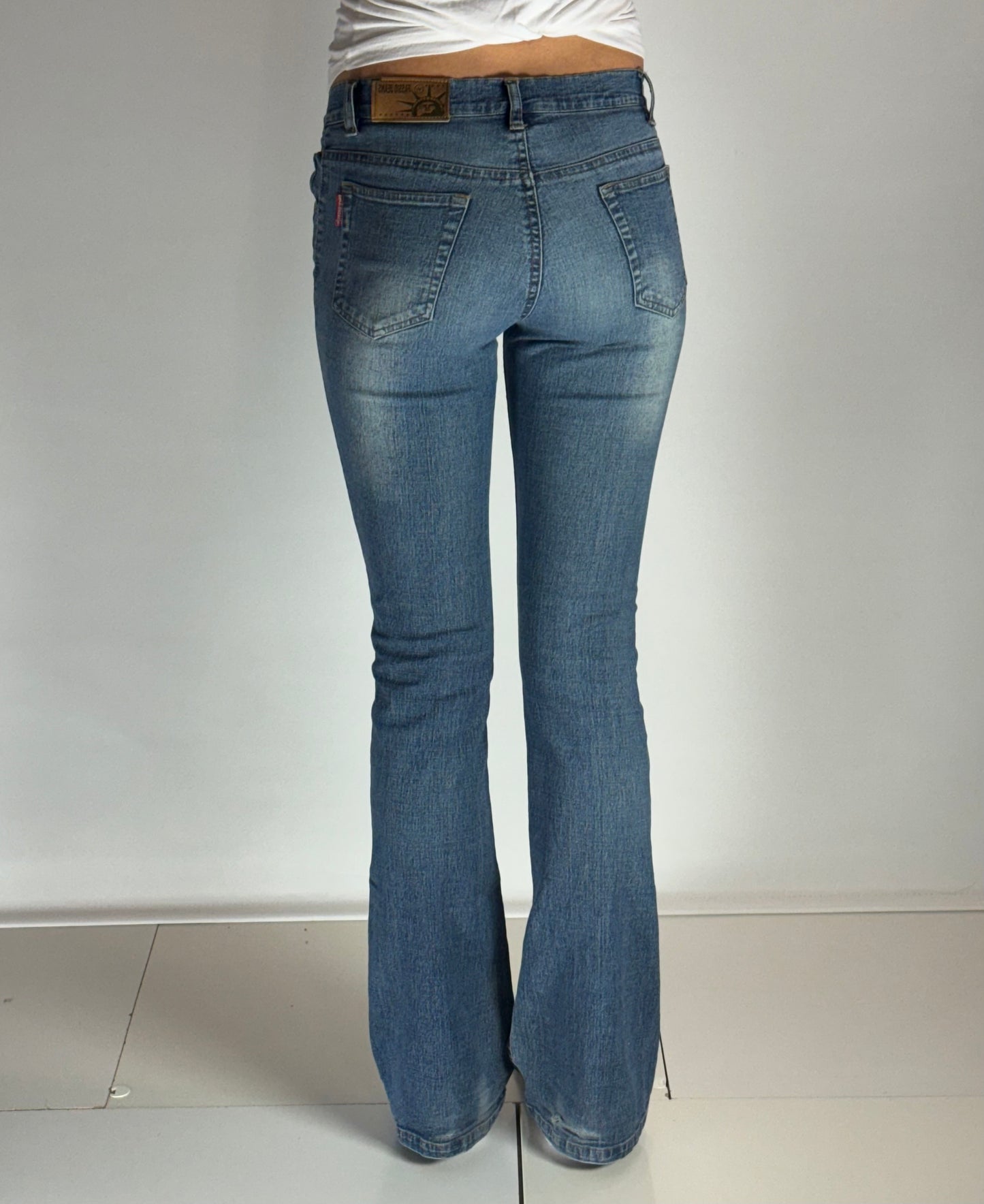 Lågmidjade jeans–stl: XS