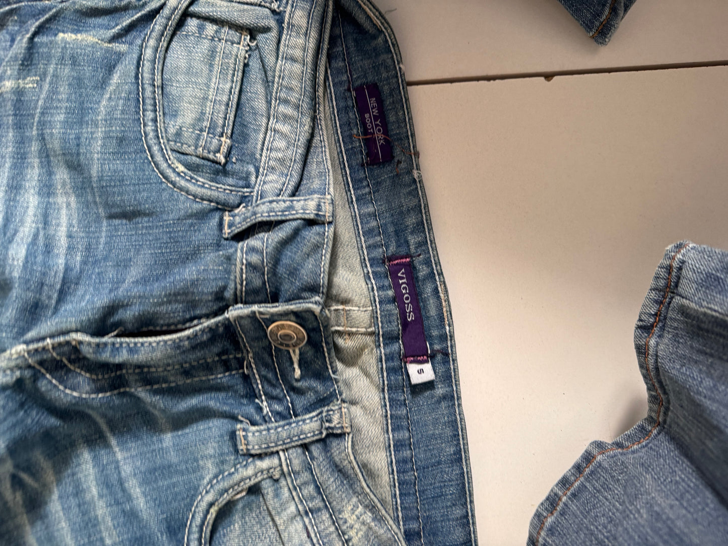 Lavtaljede jeans str: S